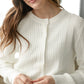 Mason White Button Up Cardigan