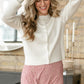 Mason White Button Up Cardigan