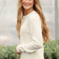 Mason White Button Up Cardigan