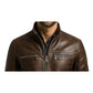 Mateo Leather Brown Jacket - Men Leather Jacket Brown