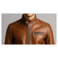 Men Brown Leather Jacket - Leather Jacket Brown