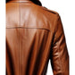 Men’s Vintage Tan Brown Leather Coat – Leather Long Coat
