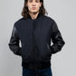 Whet Blu NYC men's varsity bomber jacket, front closed view