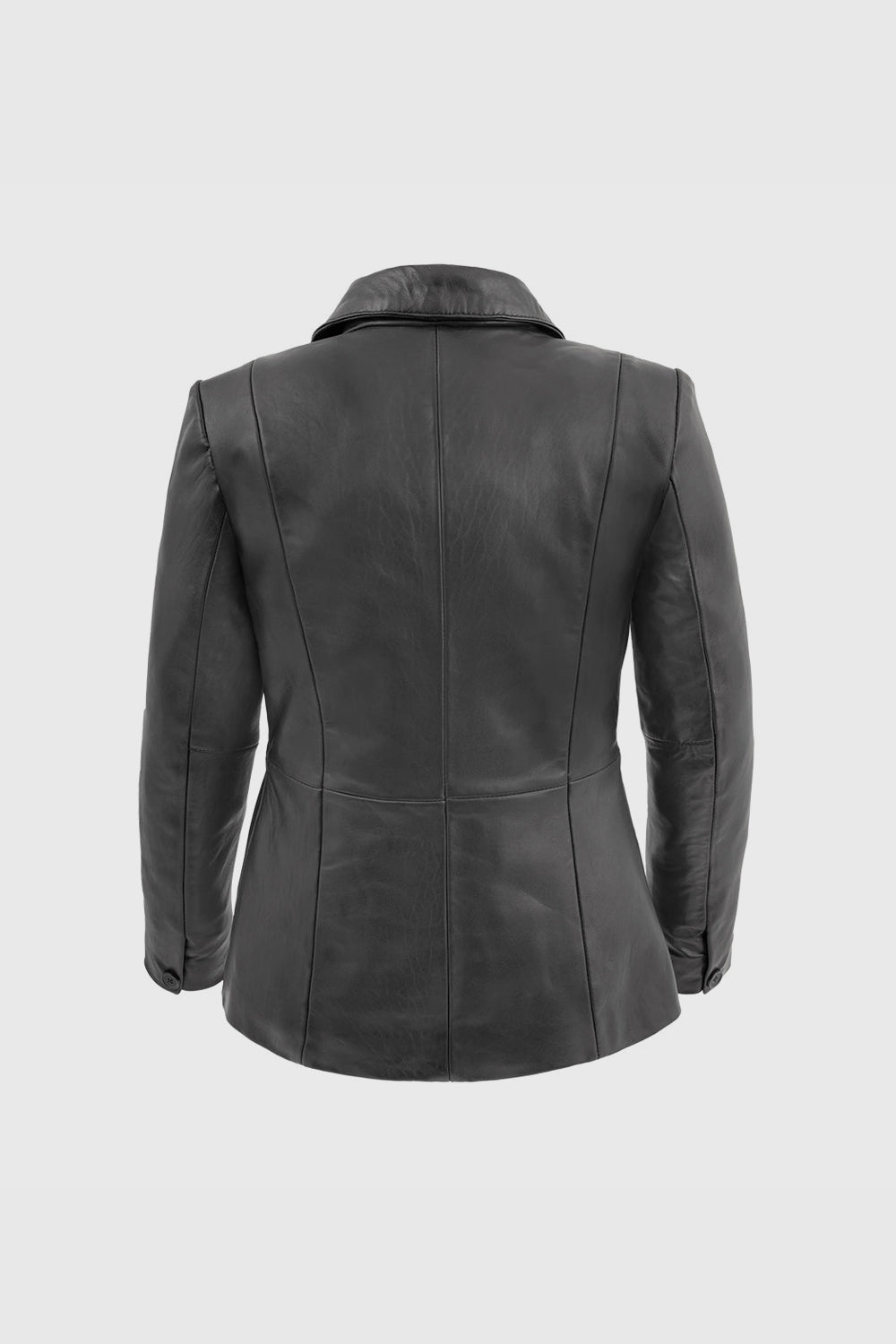 Whet Blu NYC Mia women's New Zealand lambskin leather jacket, back view