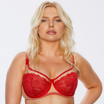 Kinga Mind Love Sheer Mesh Full Busted Lace Bra-0