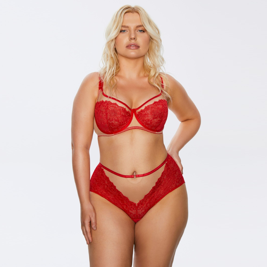 Kinga Mind Love Sheer Mesh Full Busted Lace Bra-2