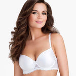 White Molded Foam Cup Bra Stefi L Hibiscus-0