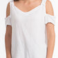 Mylie Cold Shoulder Top 100% Cotton Gauze
