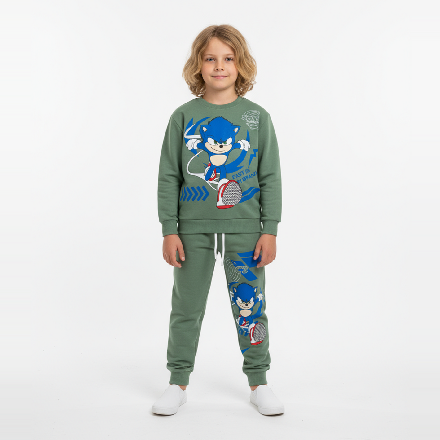 Blue Flash Casual Jogger Set-0