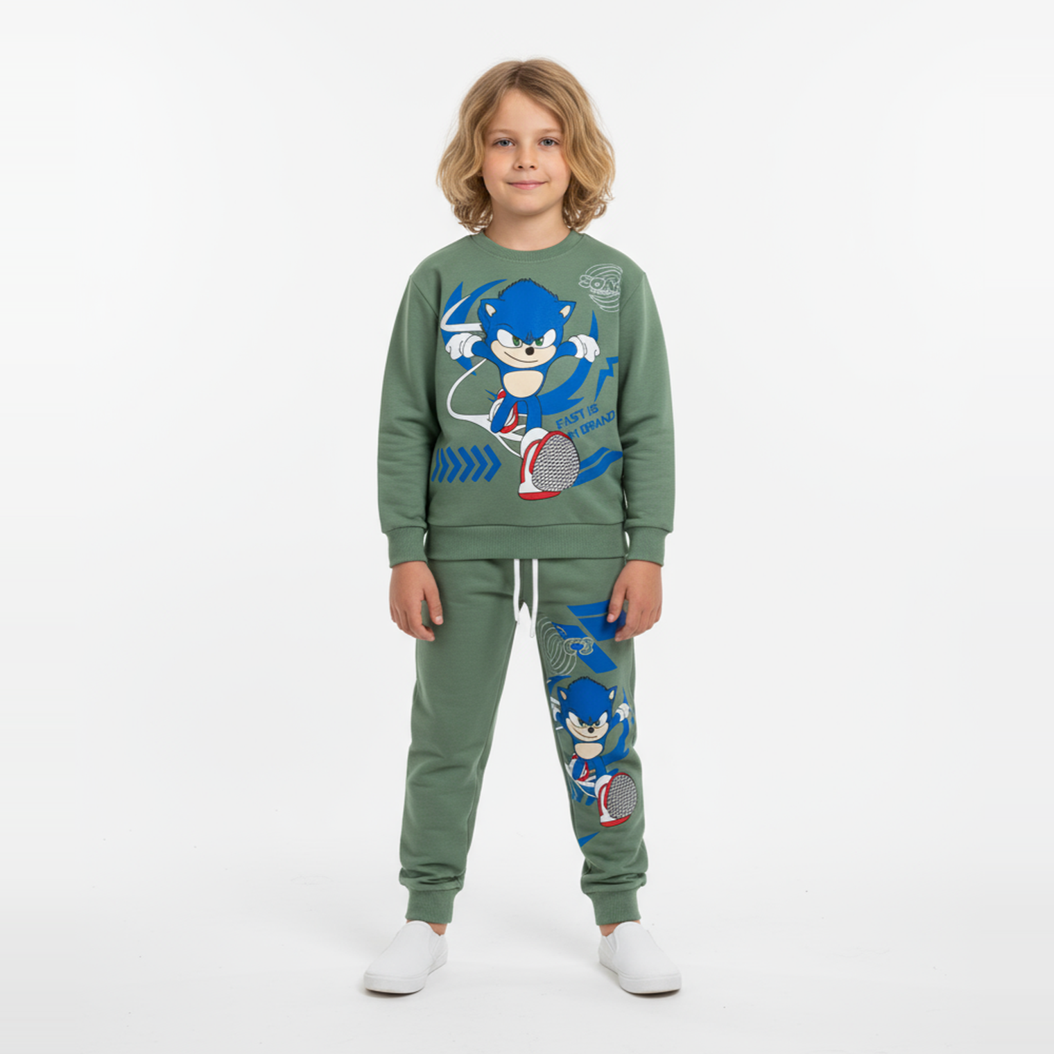 Blue Flash Casual Jogger Set-0