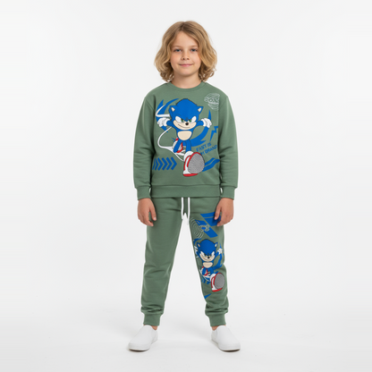 Blue Flash Casual Jogger Set-0