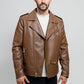 Nash Men's Faux Leather Motorcycle Jacket