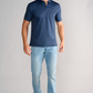 Short Sleeve Polo Dot // Navy