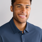 AIR 3 Button Polo Solid // Navy