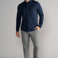 Long Sleeve Button Down Polo Solid // Navy