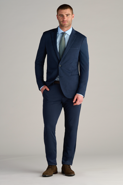 Circular Knit Blazer // Heather Navy