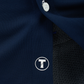 Long Sleeve Button Down Polo Contrast // Navy White