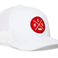 Nebraska Trucker Hat  |  Red NEB X Snapback
