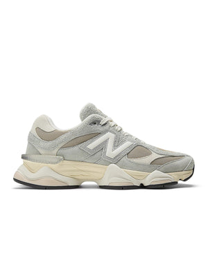 Grey New Balance 9060 men's lifestyle shoes with stylish design and cushioned sole, perfect for casual wear.
