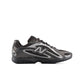 Black New Balance Womens 204L athletic shoes with white accents, showcasing comfortable footwear designed for active women.
