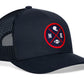 New England Football Trucker Hat  |  NE X Snapback
