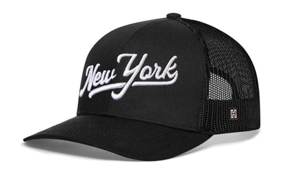 New York Trucker Hat  |  Script Snapback