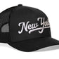 New York Trucker Hat  |  Script Snapback