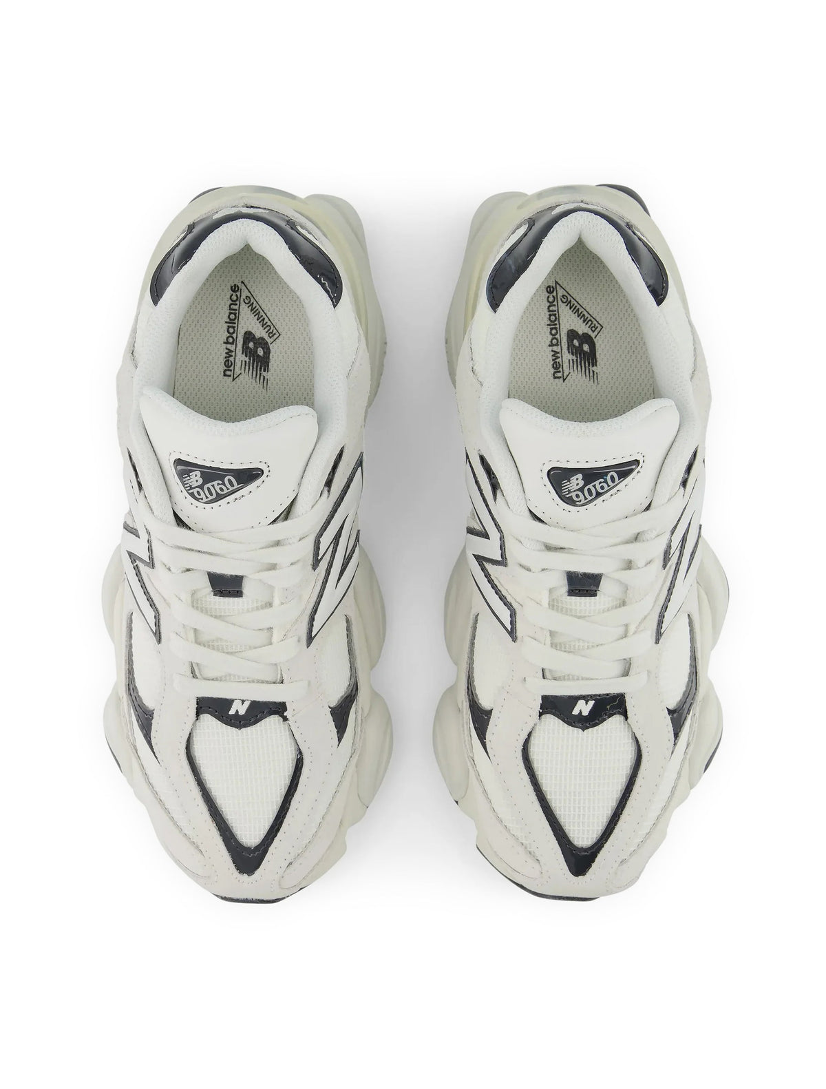New Balance Mens 9060 Lifestyle Shoes in grey and white, casual footwear with sporty design and comfortable fit.