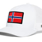 Norway Flag Trucker Hat  |  Norwegian Snapback