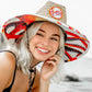 Peter Grimm Octopus straw lifeguard hat by HatCountry with a wide brim and casual woven design