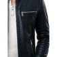 Oliver Black Leather Jacket - Men Leather Jacket Black