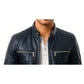 Oliver Black Leather Jacket - Men Leather Jacket Black