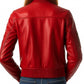 Charlotte Red Women’s Leather Jacket – Bold, Stylish, and Timeless