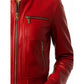Charlotte Red Women’s Leather Jacket – Bold, Stylish, and Timeless