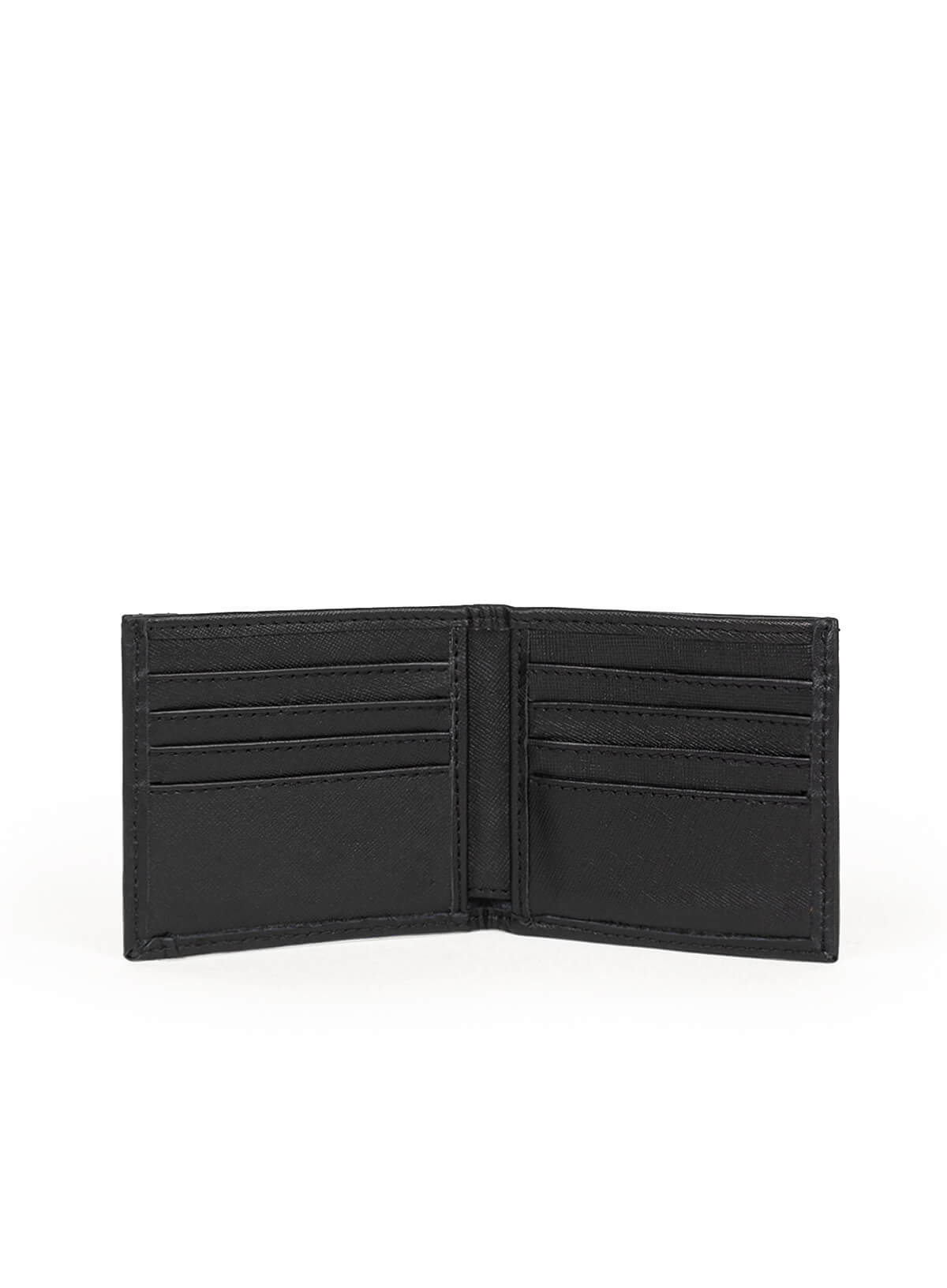 Deux Mains Shotgun Wallet For Him, black interior passport cover with card slots