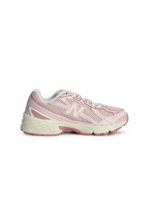 Pink Granite New Balance Womens 740 footwear with white accents, showcasing sporty design and comfortable fit.