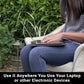Shield Your Body SYB Laptop Pad shown in use on a lap for portable EMF protection