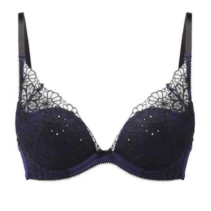 Gossard Graphic Floral Padded Plunge Bra-1