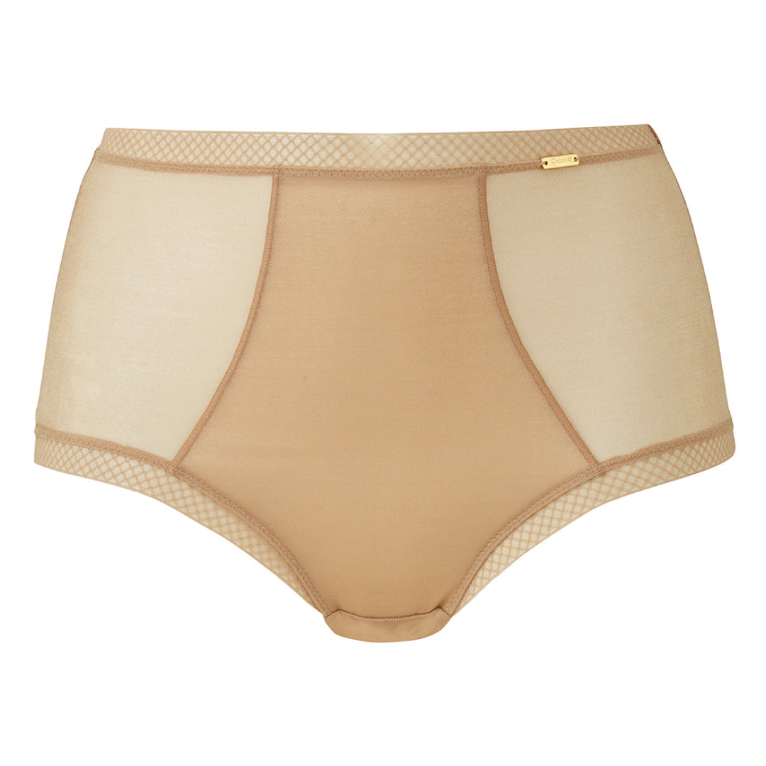 Gossard Glossies Nude Sheer High Waist Brief Panty-4