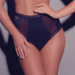 Sheer High Waist Short Panty Glossies Black-4