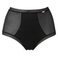 Gossard Glossies Black Sheer High Waist Deep Short Panty