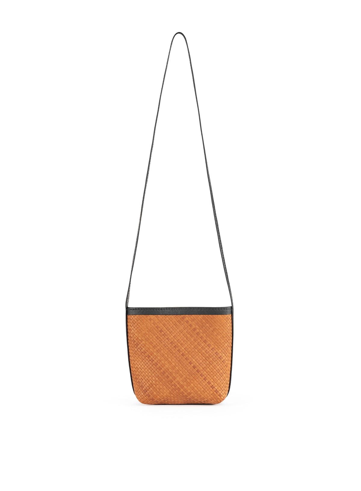 Deux Mains Panye crossbody bag with woven front detail