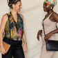 Deux Mains Panye woven crossbody bag on models