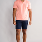 Short Sleeve Polo Solid // Peach