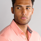 Short Sleeve Polo Solid // Peach
