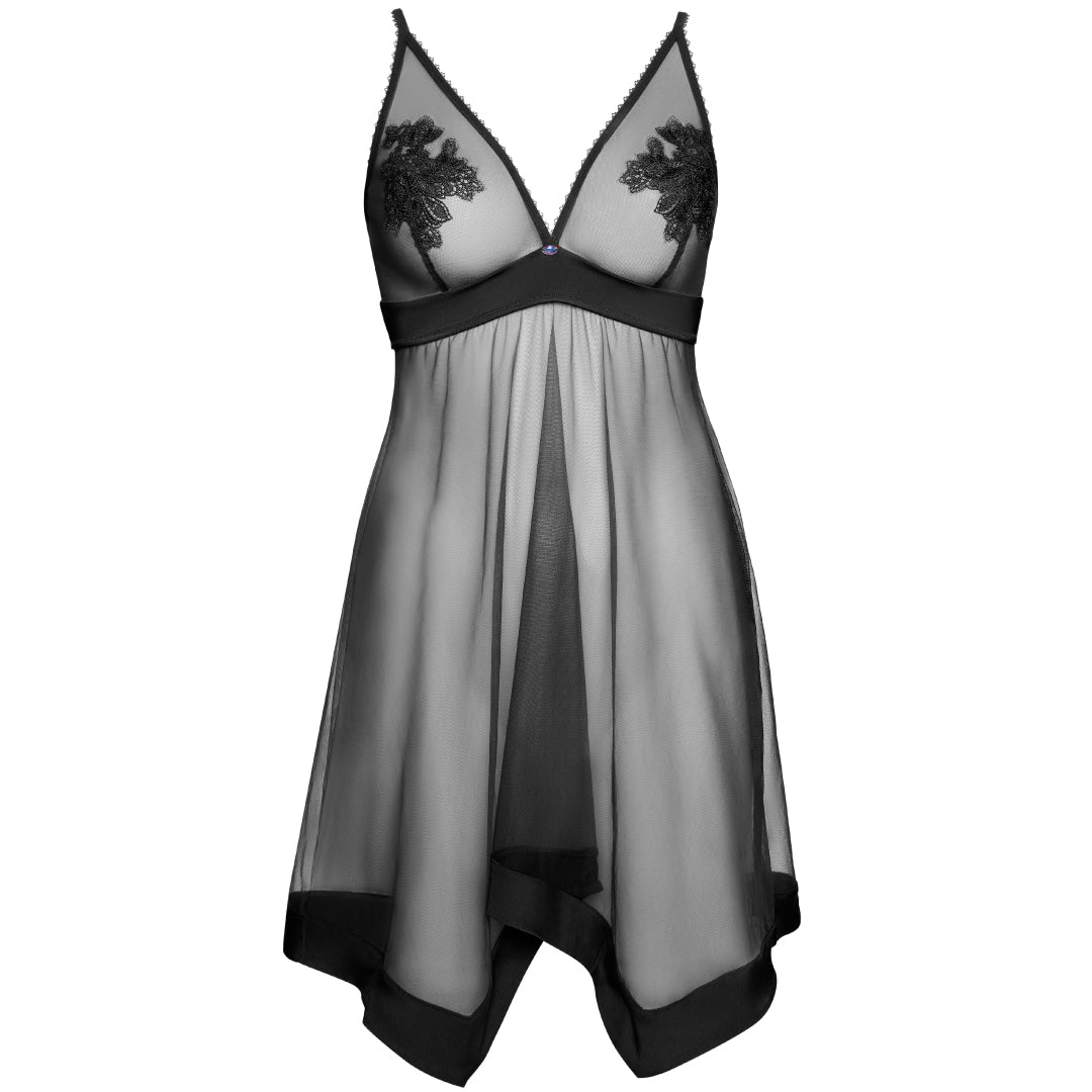 Sheer Mesh Wireless Babydoll Lisca Peony-3