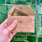 Carry Courage PETITE card wallet in compact leather design, shown from the front