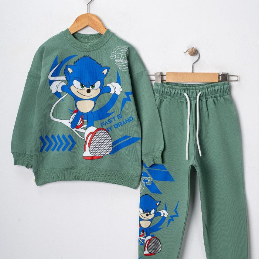 Blue Flash Casual Jogger Set-2