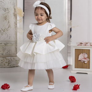 Cream Belle Formal Baby Dress - Farnelli