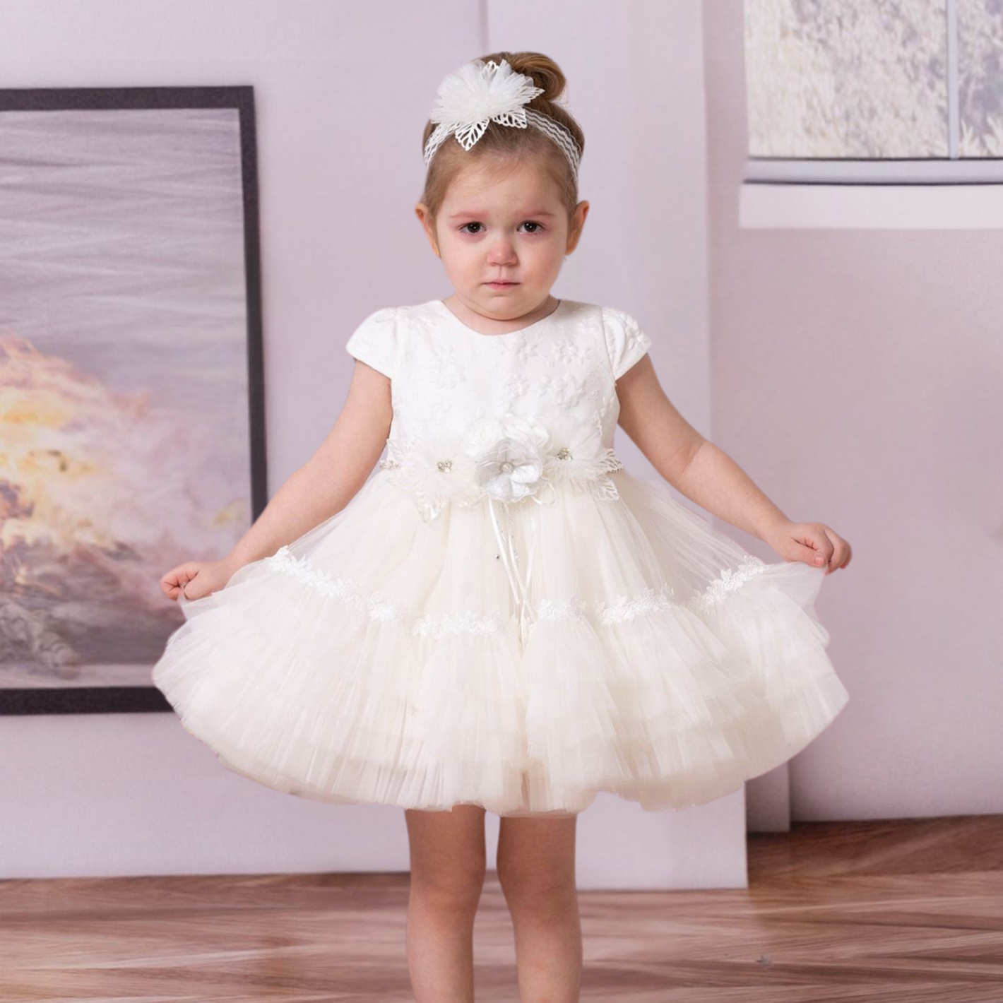 Classic Petal Formal Baby Dress - Farnelli
